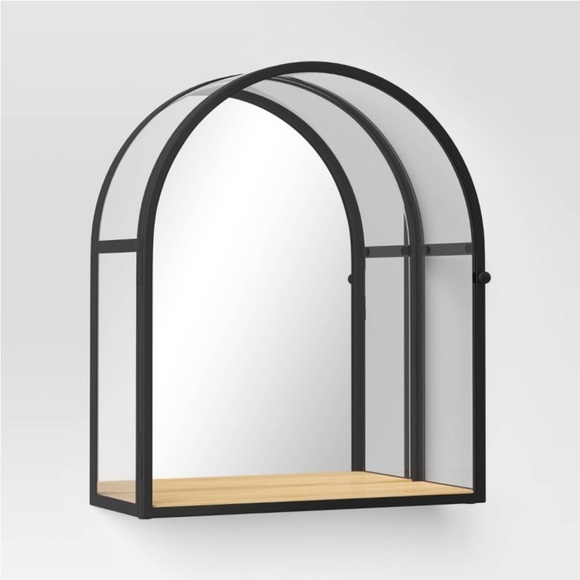 20" × 30" Arched Metal Wall Mirror Brass
- Threshold™ - Picture 1 of 4
